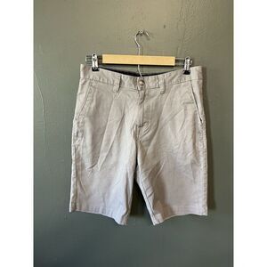 Volcom Mens Khaki Chino Shorts Size 31